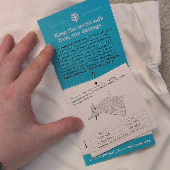 Coolibar Women's White Skort - Picture 5 of 7